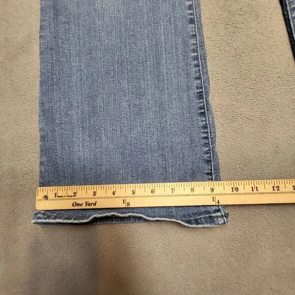 Kut From the Kloth Womens 12 Fab Ab Baby Boot Cut Stretch Jeans Distressed Denim - Picture 6 of 11